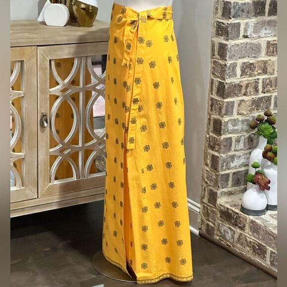 Good Things Women’s Wraparound Boho Straight Three-fold Maxi Skirt Size X-LARGE - Picture 4 of 16